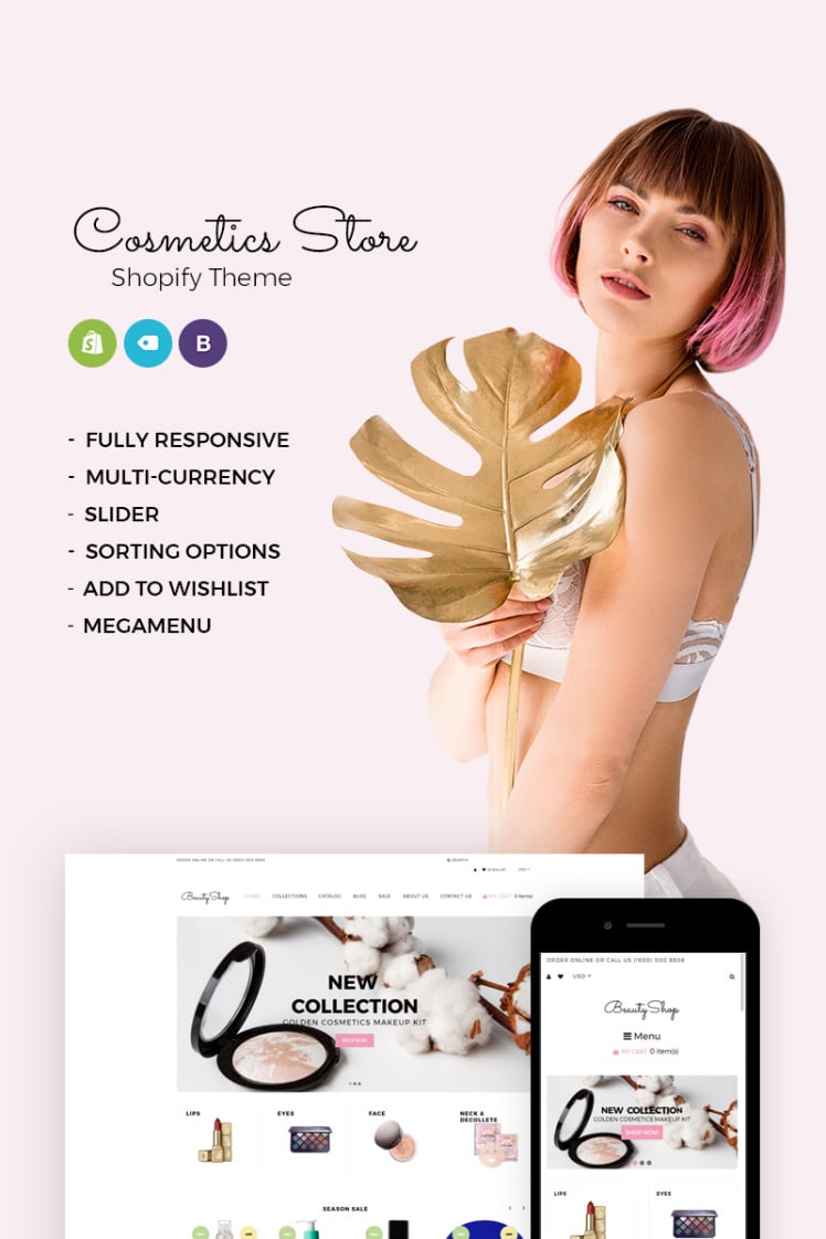 BeautyShop Responsive Shopify Theme #73621