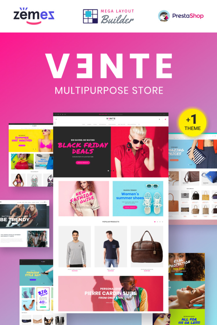 Vente Multipurpose PrestaShop Themes