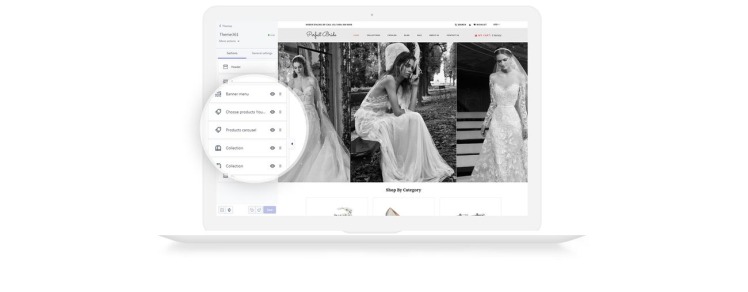 Perfect Bride Sophisticated Wedding Online Store Shopify Theme #73814-5