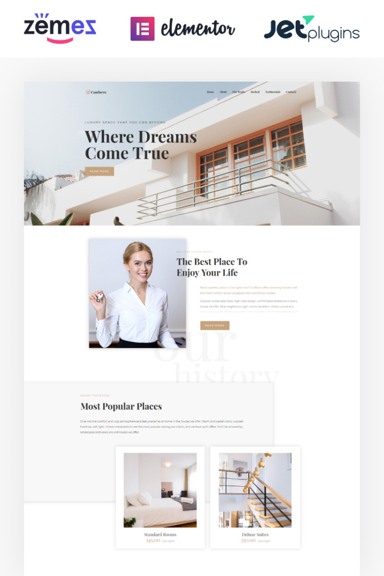 Conforro Real Estate Elemetor WordPress Themes