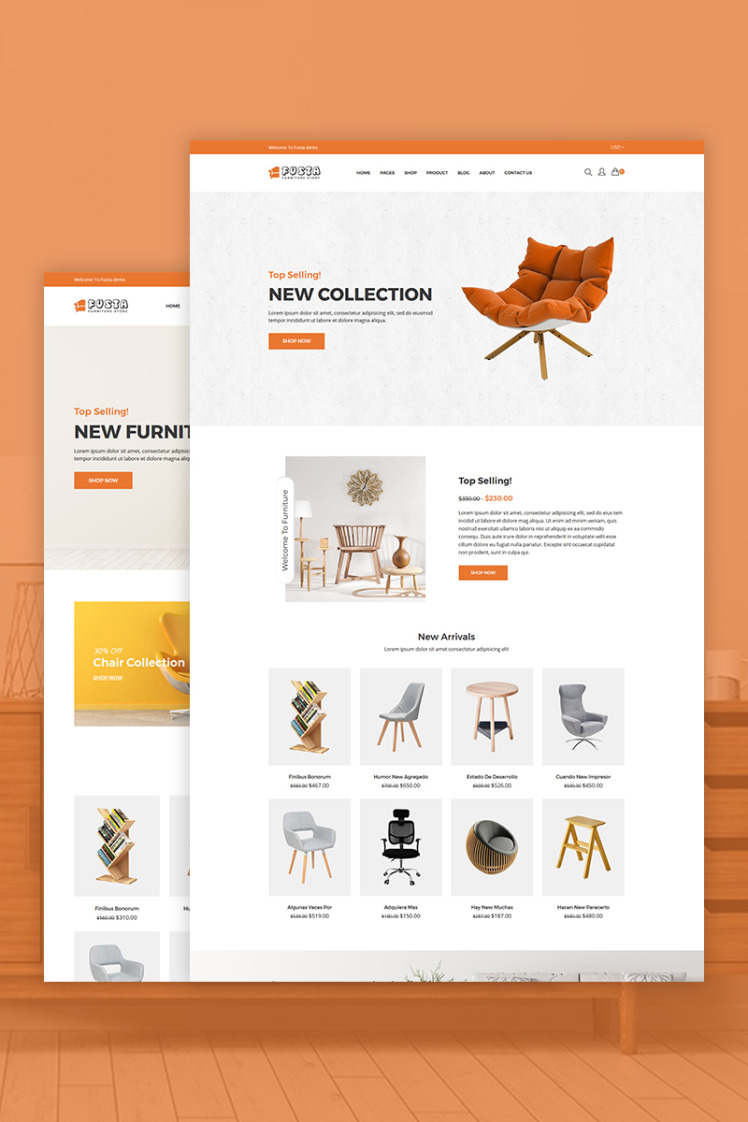 Fusta Furniture Shopify Theme #73872