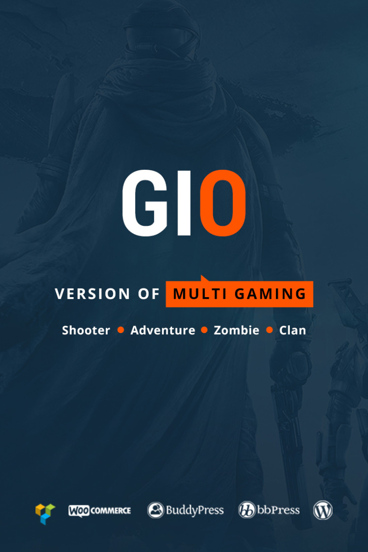 GIO Multi Gaming Website Builder Multipurpose WordPress Theme