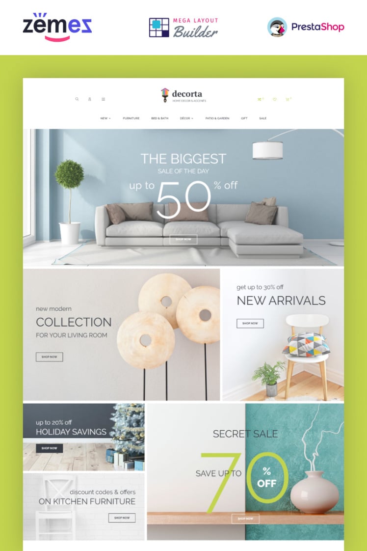 Decorta Furniture Store PrestaShop Themes
