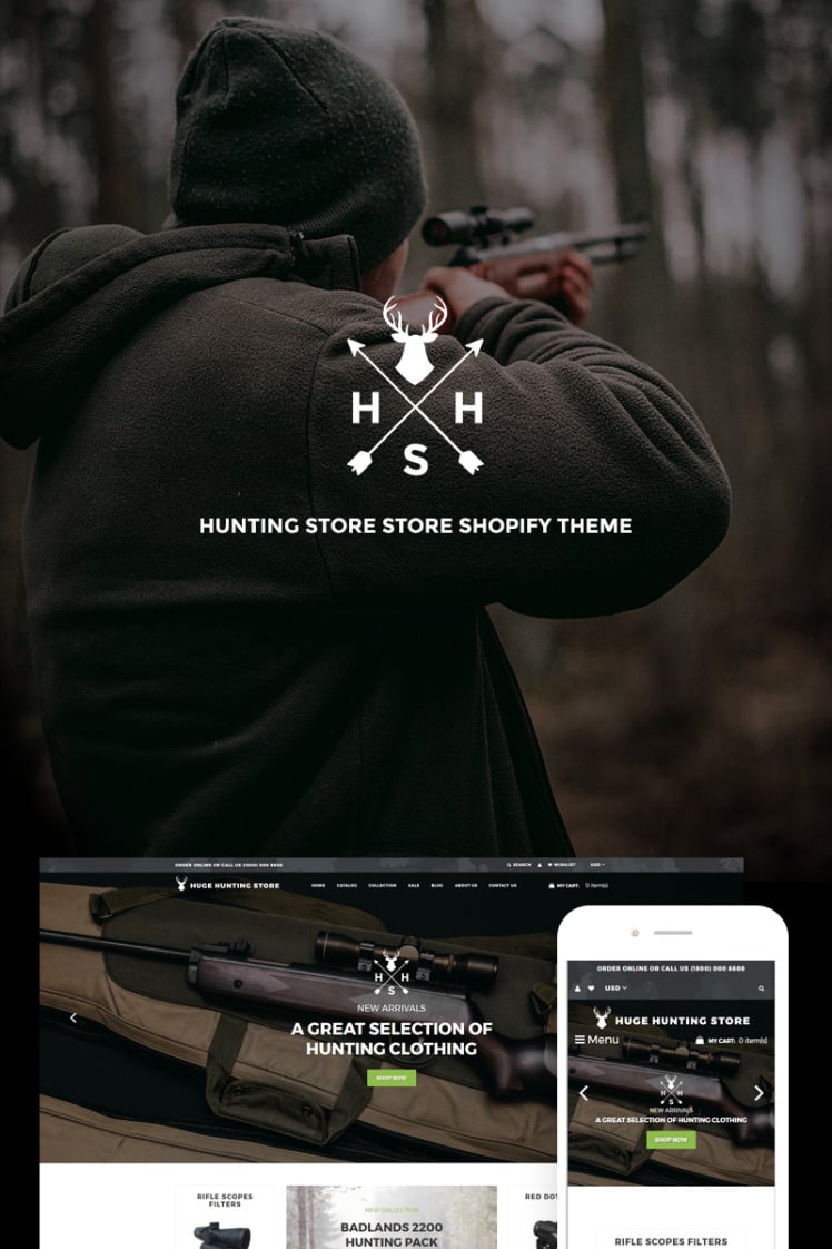 Huge Hunting Hunting Store Shopify Themes