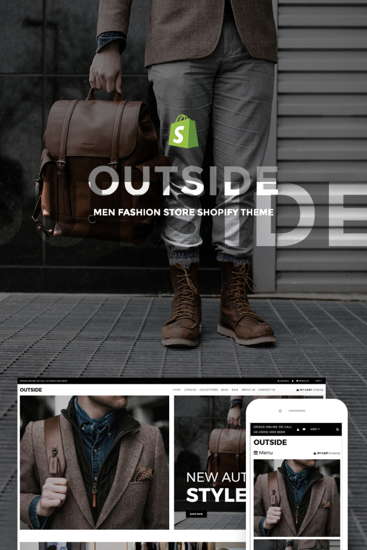 Outside Men Fashion Store Shopify Theme