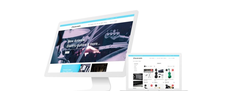 Black Note Music Store Shopify Theme #74137-1