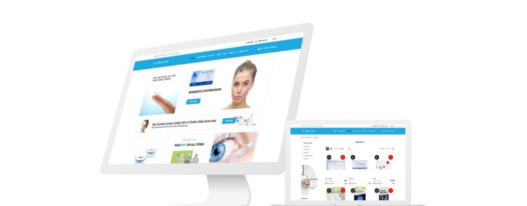 Fresh Look Contact Lens Store Shopify Theme #74340-1