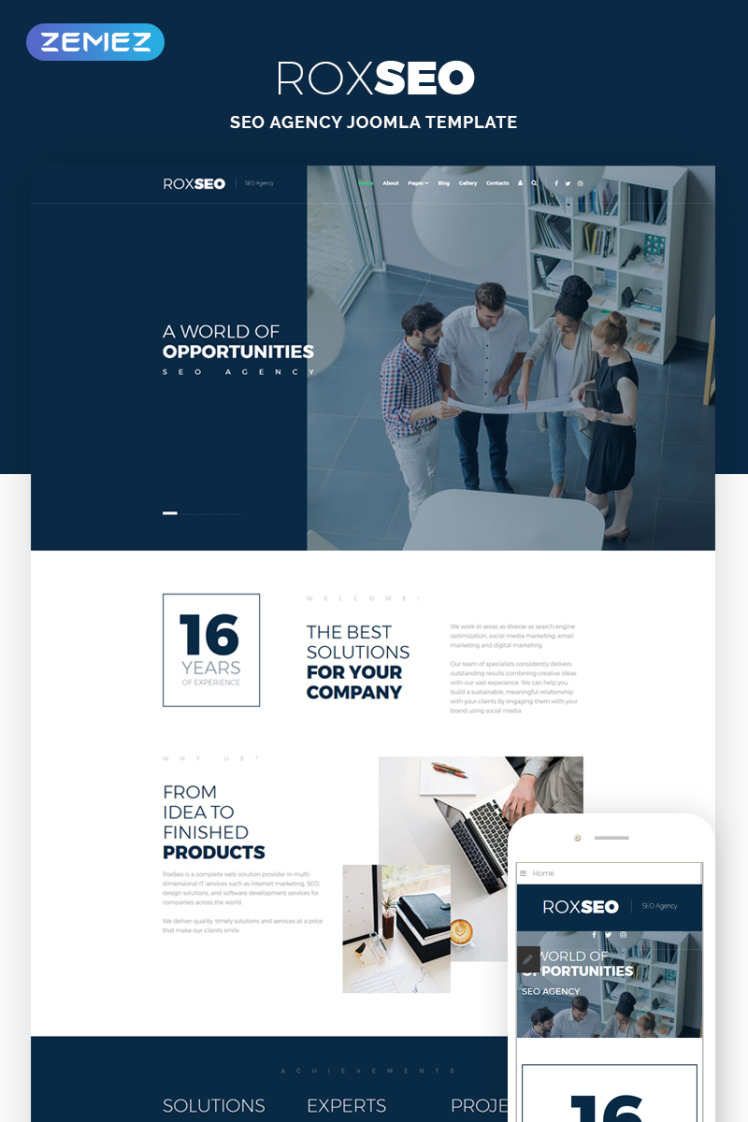 ROXSEO SEO Agency Joomla Templates