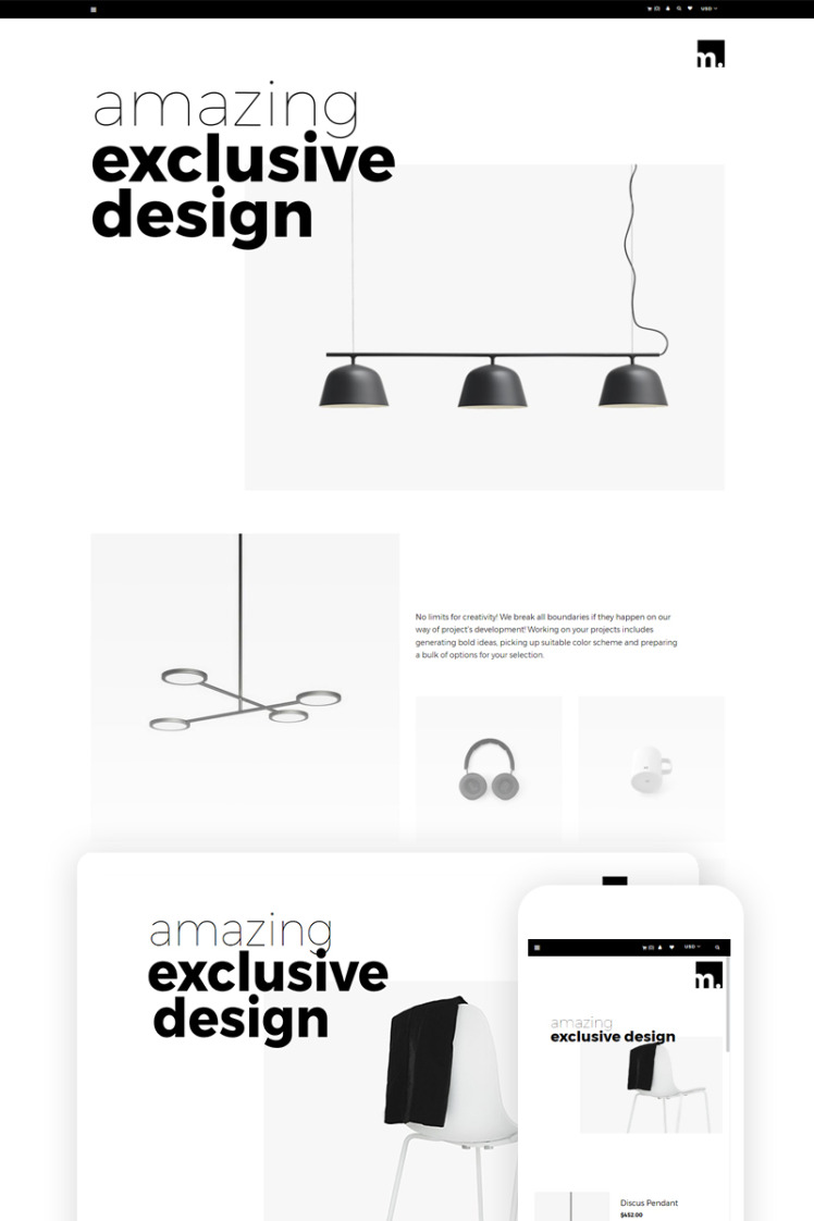 m Furniture Store Ready To Use Shopify Theme #74684