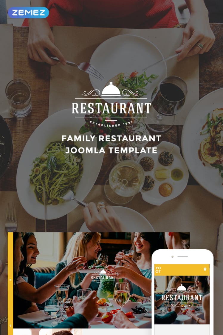 ROOM Gorgeous Restaurant Joomla Templates