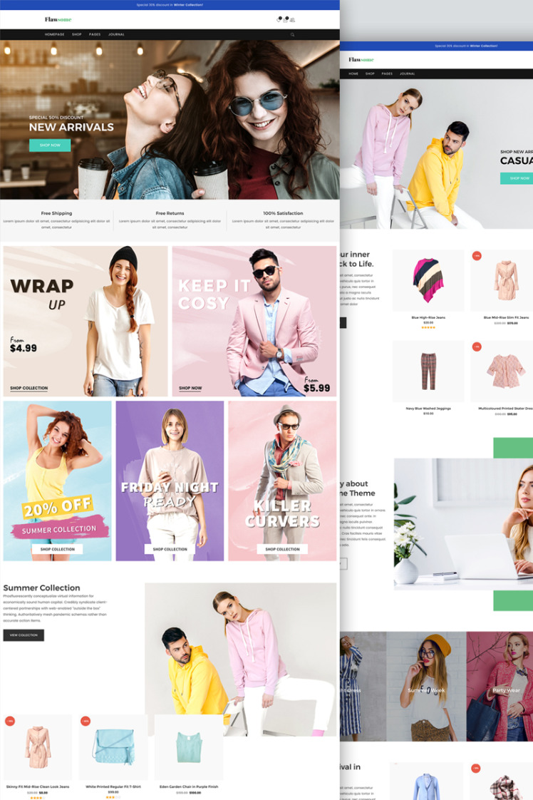 Flawsome Responsive Fashion Clothing WooCommerce Theme