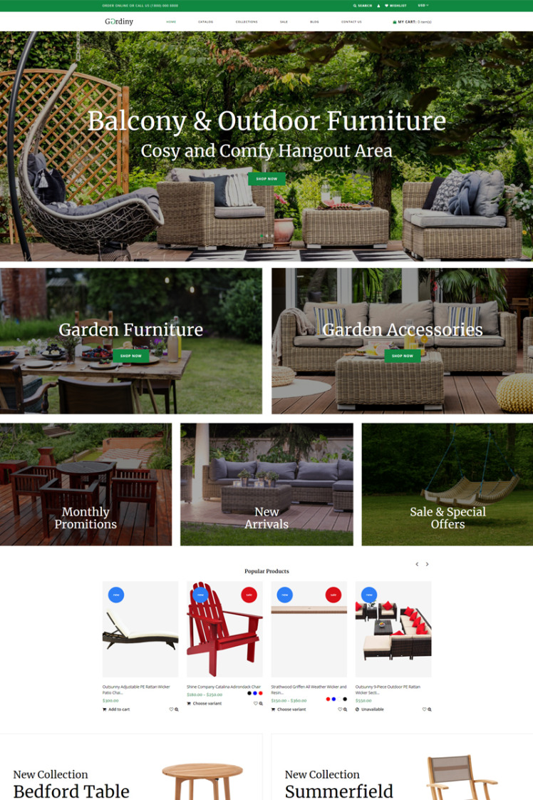 Gardiny Clean Modern Bootstrap Shopify Theme #75471