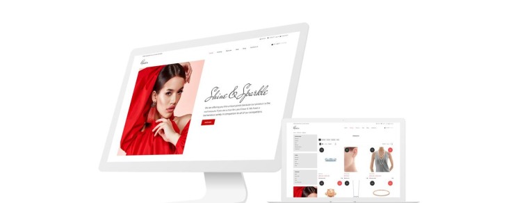 Queen Jewelry Clean Online Store Shopify Theme #75795-1