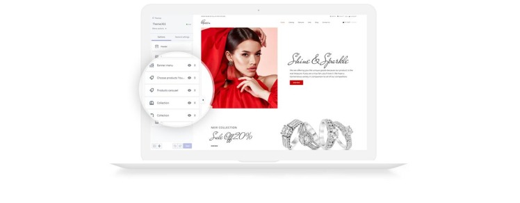 Queen Jewelry Clean Online Store Shopify Theme #75795-5