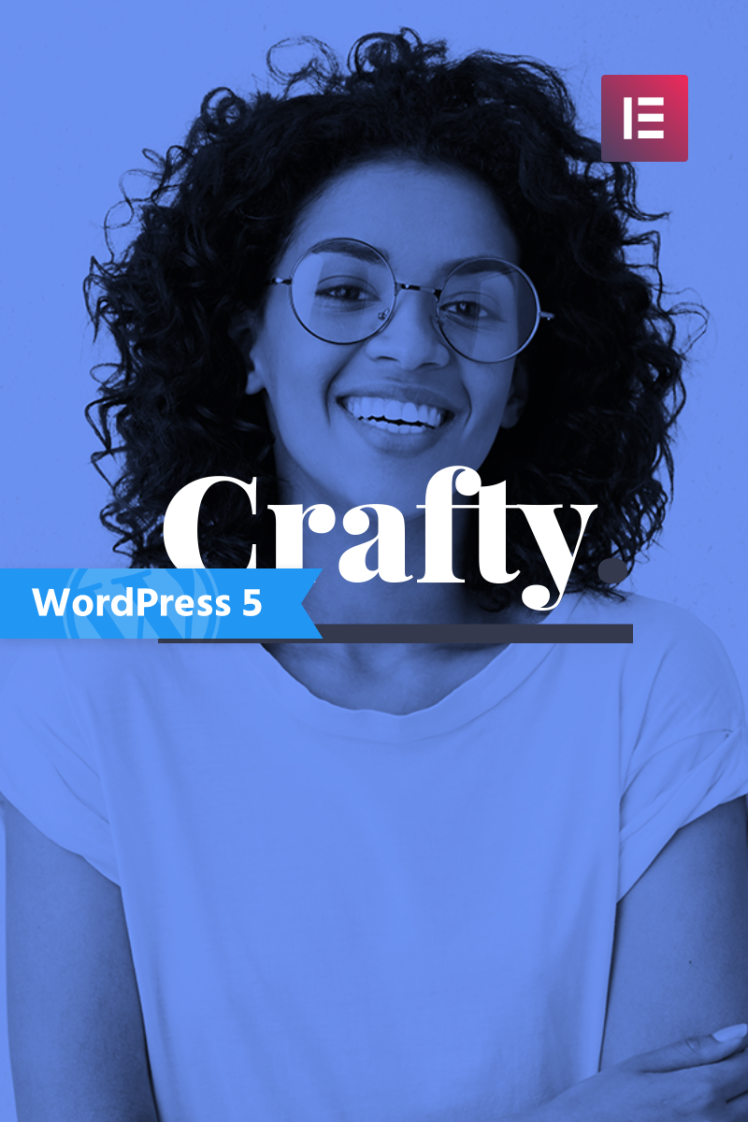Crafty Writer One Page Modern WordPress Elementor Theme