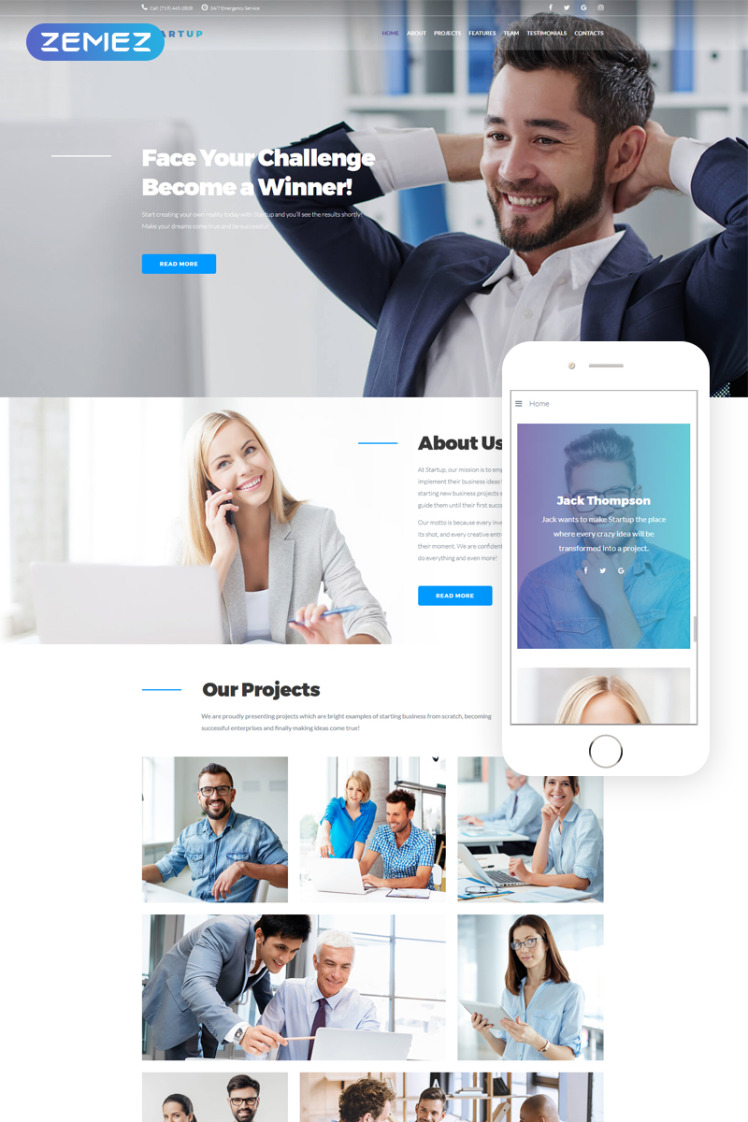 Startup Startup Company Clean Joomla Templates