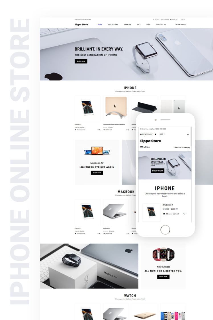 Eppla Store Electronics Gadgets Clean Shopify Theme #76286