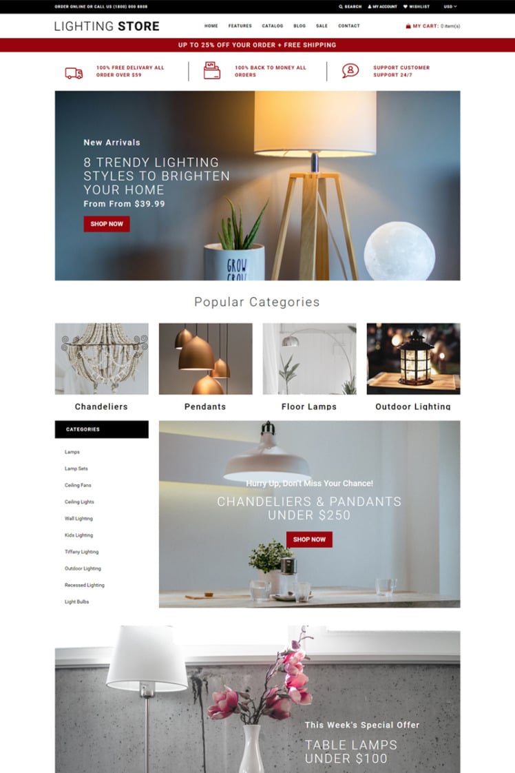 Lighting Store Lighting Responsive Practical Shopify Theme