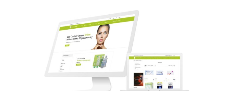 Vision Direct Contact Lens Easy to Navigate Simple Shopify Theme #76766-1