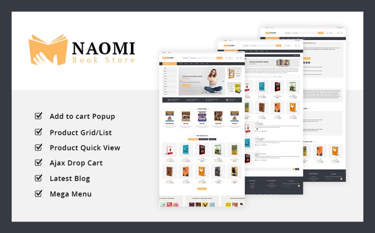Naomi Book Store PrestaShop Themes
