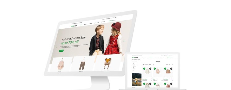 Cute Kids Fashion Responsive Clean Shopify Theme #76991-1