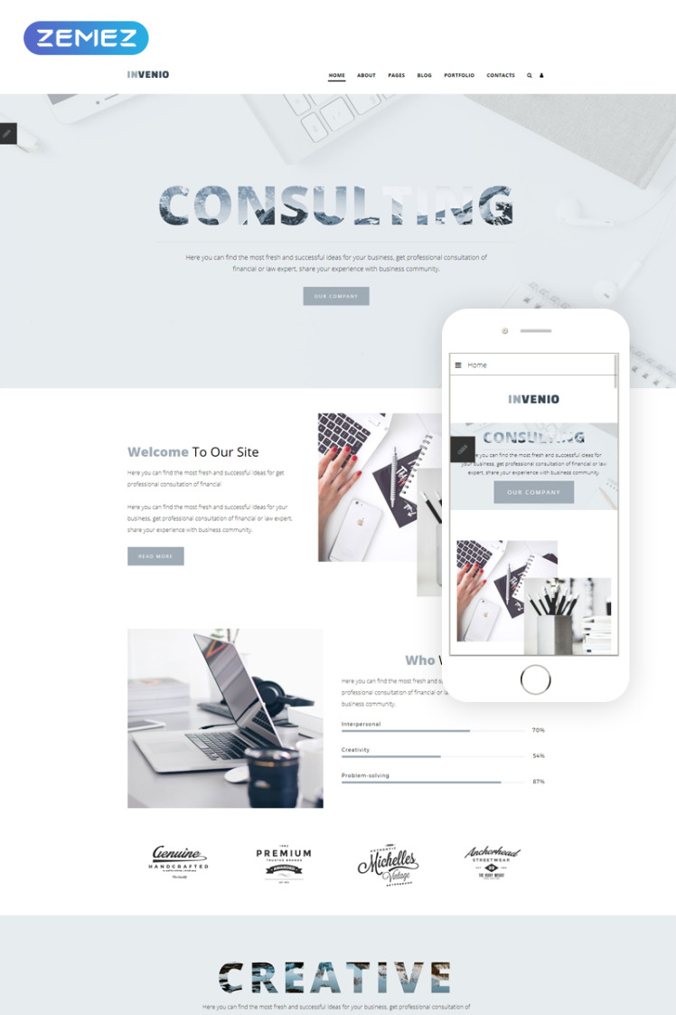 INVENIO Consulting ReadytoUse Corporative Joomla Templates