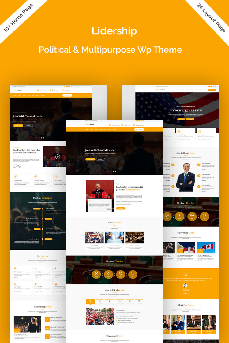 Lidership Political Multipurpose WordPress Theme