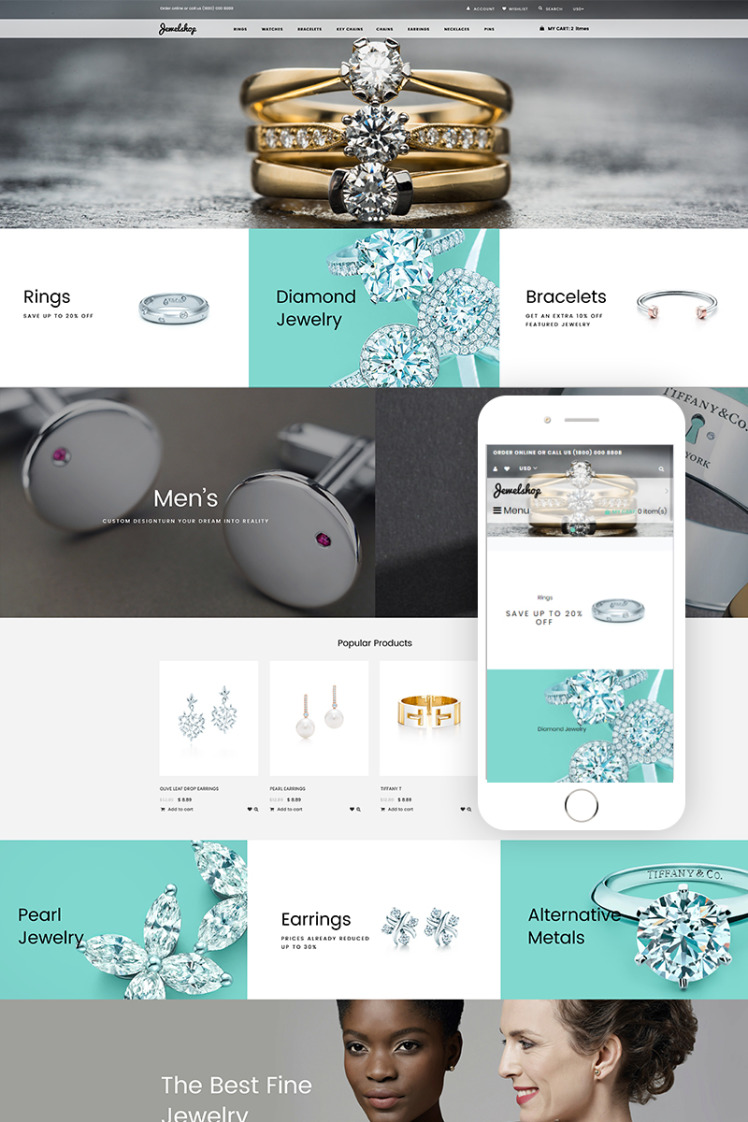 JewelShop Accessories Elegant Shopify Theme