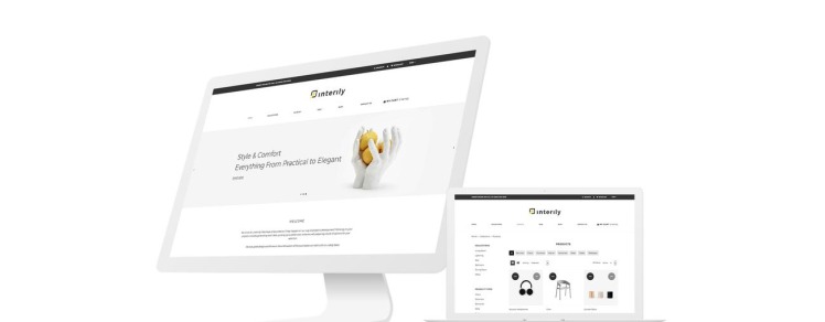 Interily Interior and Furniture Elegant Multipage Shopify Theme #77800-1