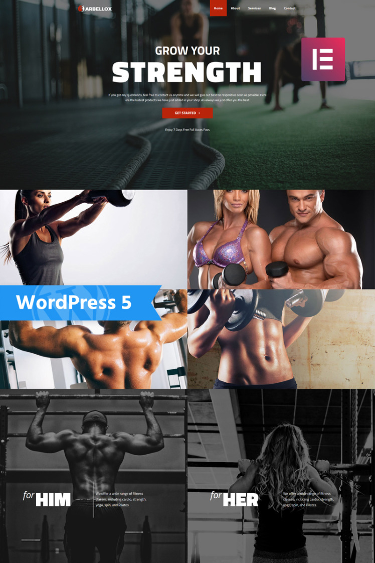 Barbellox Gym Multipurpose Modern WordPress Elementor Theme