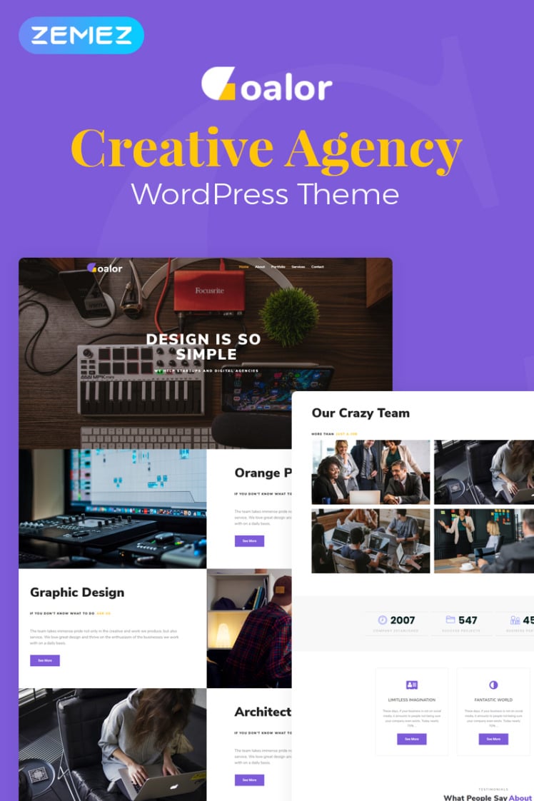 Goalor Creative Agency Multipurpose Modern WordPress Elementor Theme