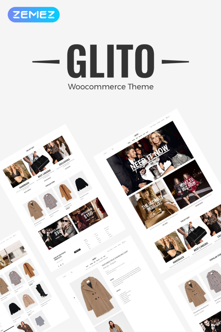 Glito Fashion Store ECommerce Modern Elementor WooCommerce Theme