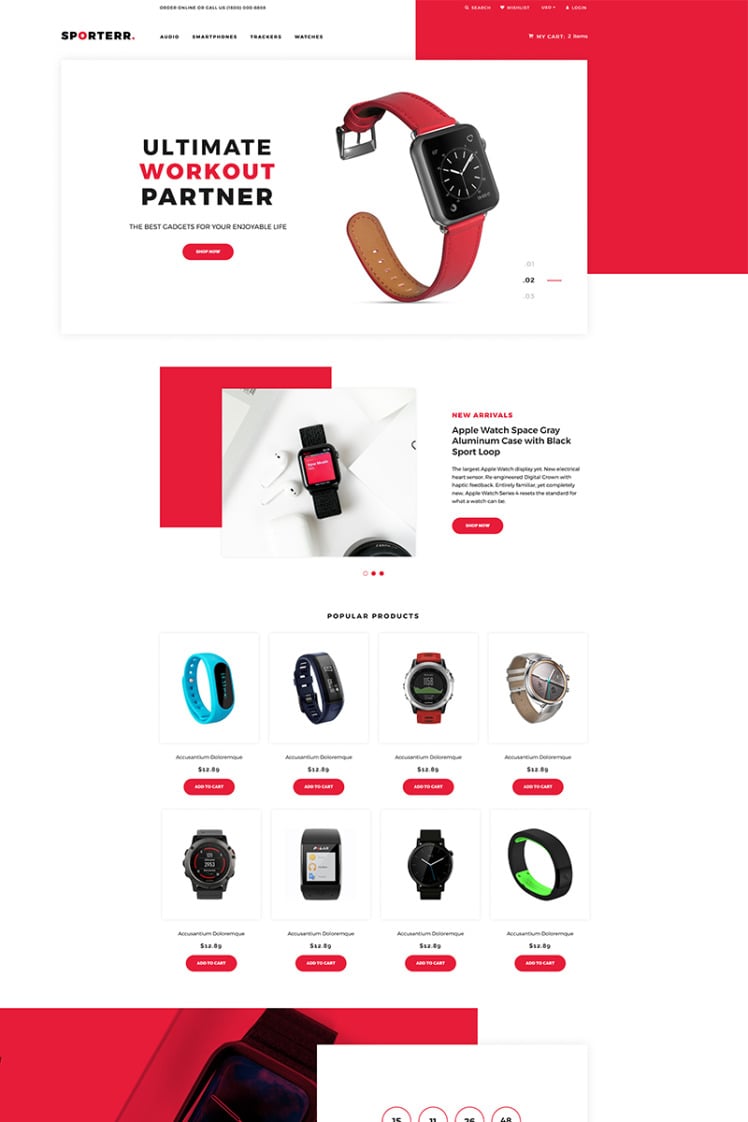 Sporterr Sports Store Clean Shopify Theme