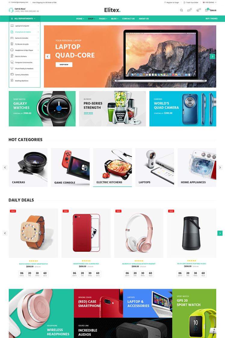 Elitex Multipurposes WooCommerce Themes