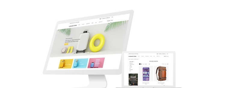 Luggage store Travel Store eCommerce Modern Shopify Theme #79482-1