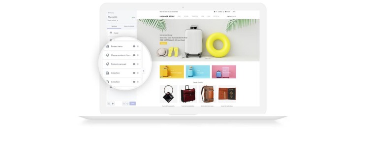 Luggage store Travel Store eCommerce Modern Shopify Theme #79482-5