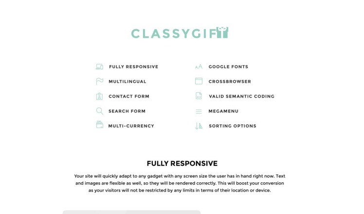 Classygift Gifts Templates E commerce Shopify Theme #79519-2