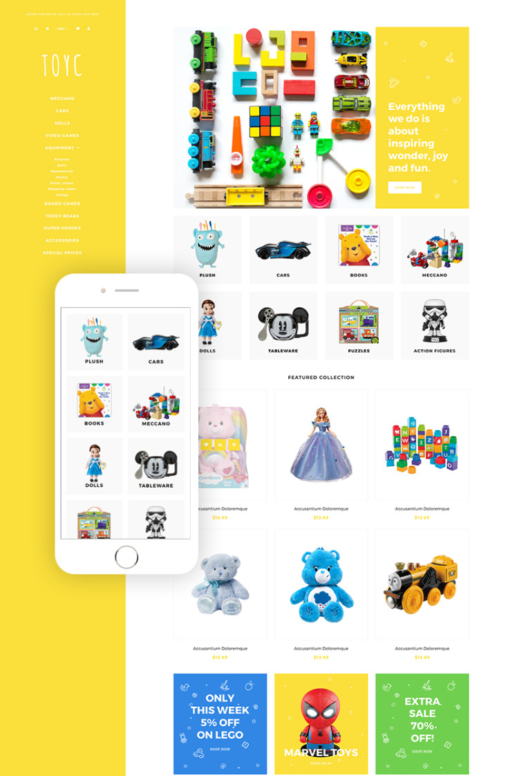 Toyc Toy Store Clean Shopify Themes
