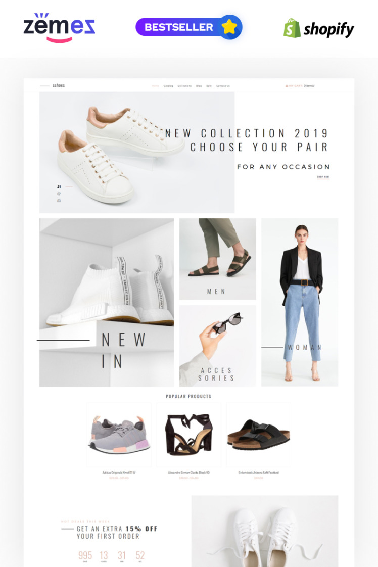 sshoes Shoe Store Clean Shopify Themes