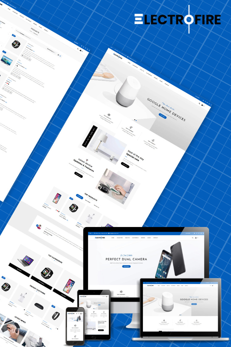 ElectroFire Multipurpose Shopify Theme #79894