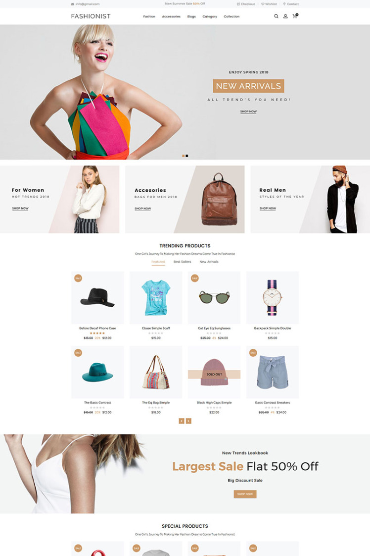 Fashionist Multipurpose Shopify Theme #79872