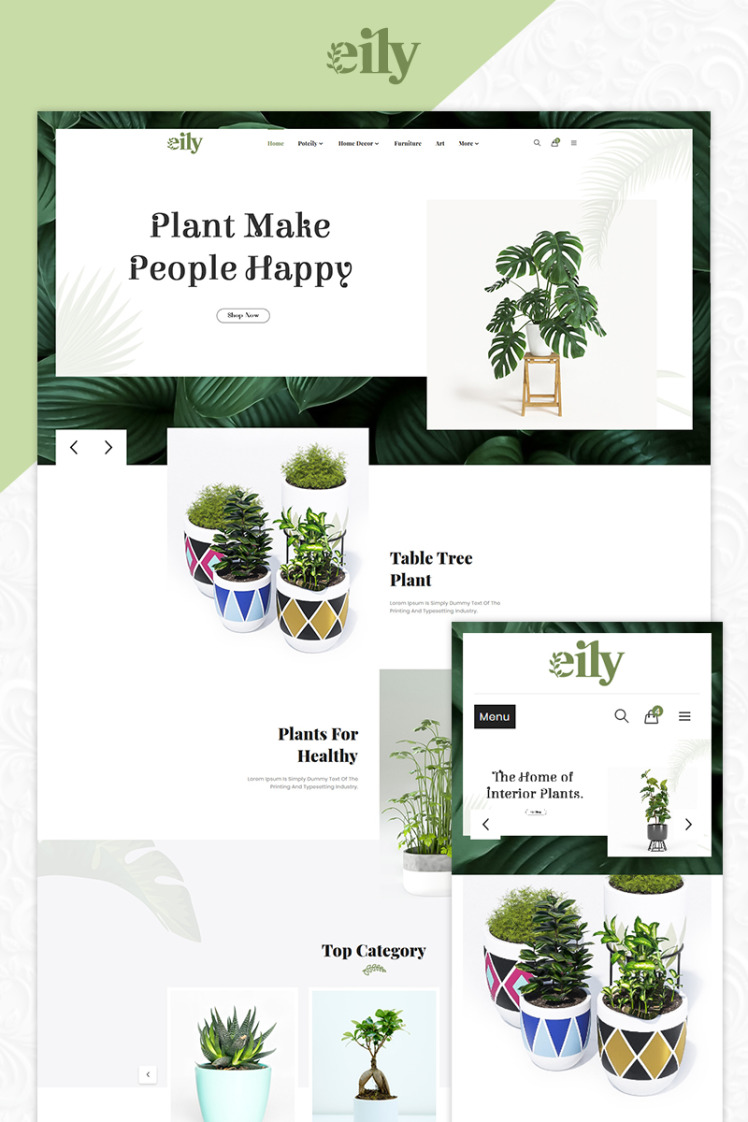 Eily Pot and Decor Shop PrestaShop Themes