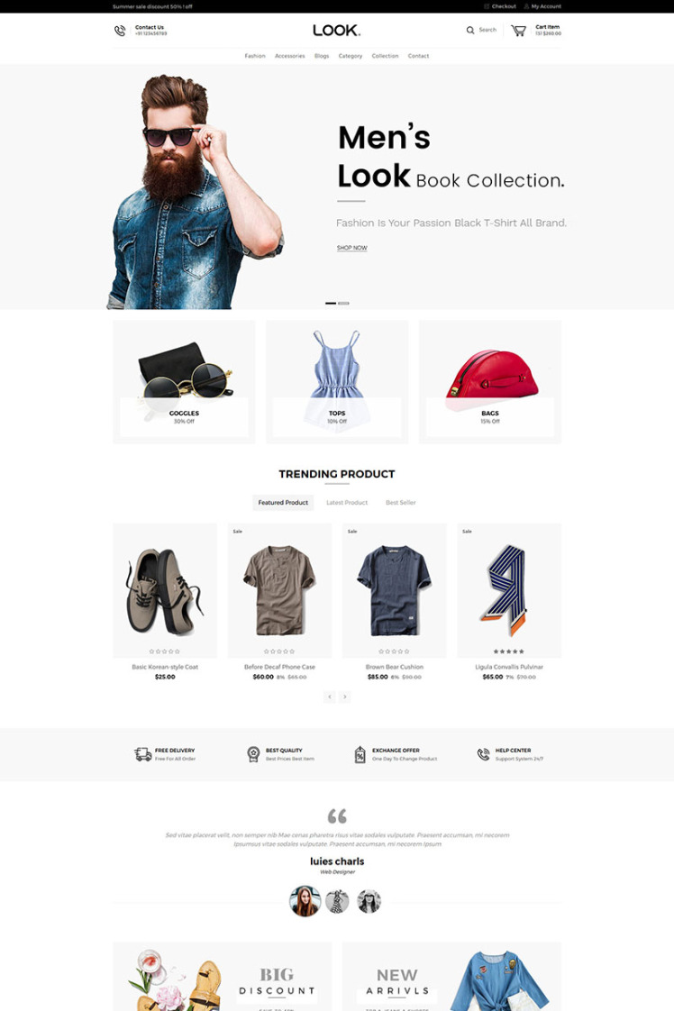 Look Fashion Shopify Theme #80251