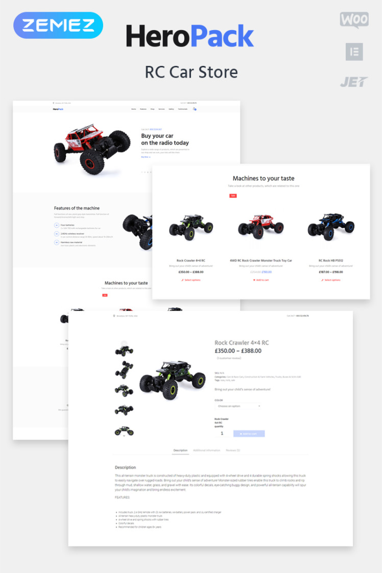 HeroPack Toys ECommerce Classic Elementor WooCommerce Themes