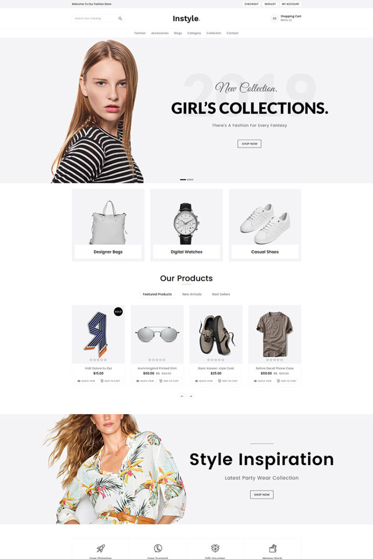 Instyle Fashion Shopify Theme #80308
