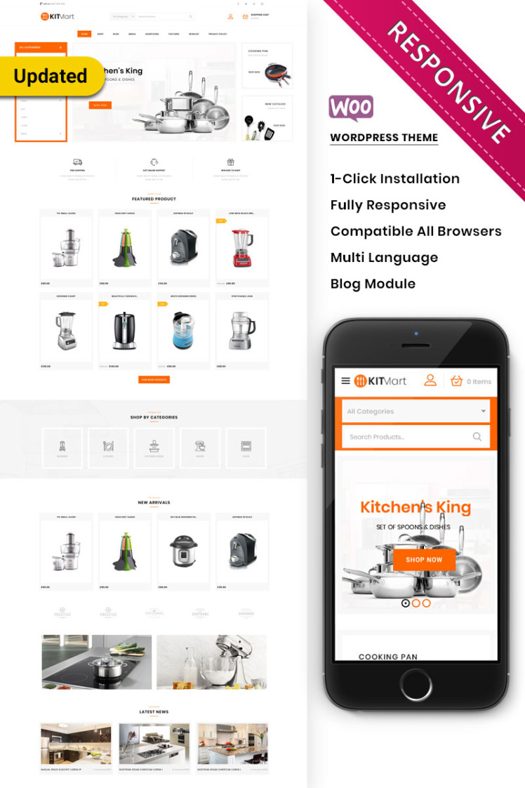 Kitmart The Kitchen Store Responsive WooCommerce Theme
