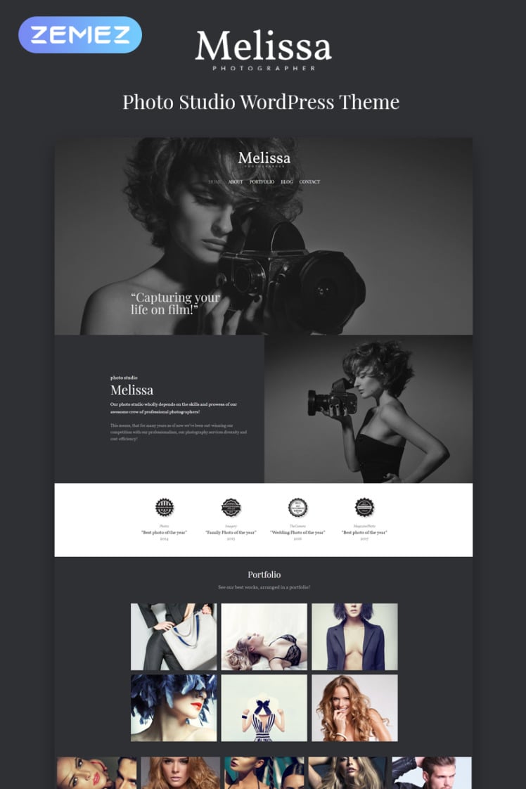 Melissa Photography Multipurpose Creative WordPress Elementor Theme