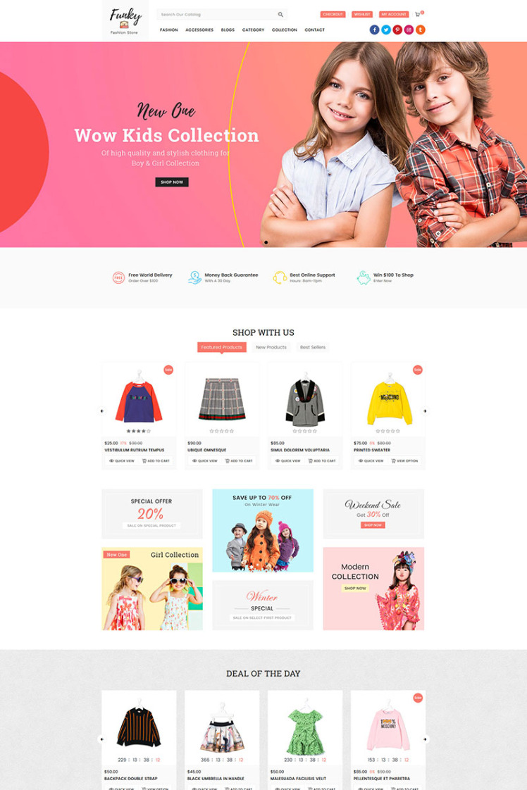 Funky Fashion Store Shopify Theme #80652