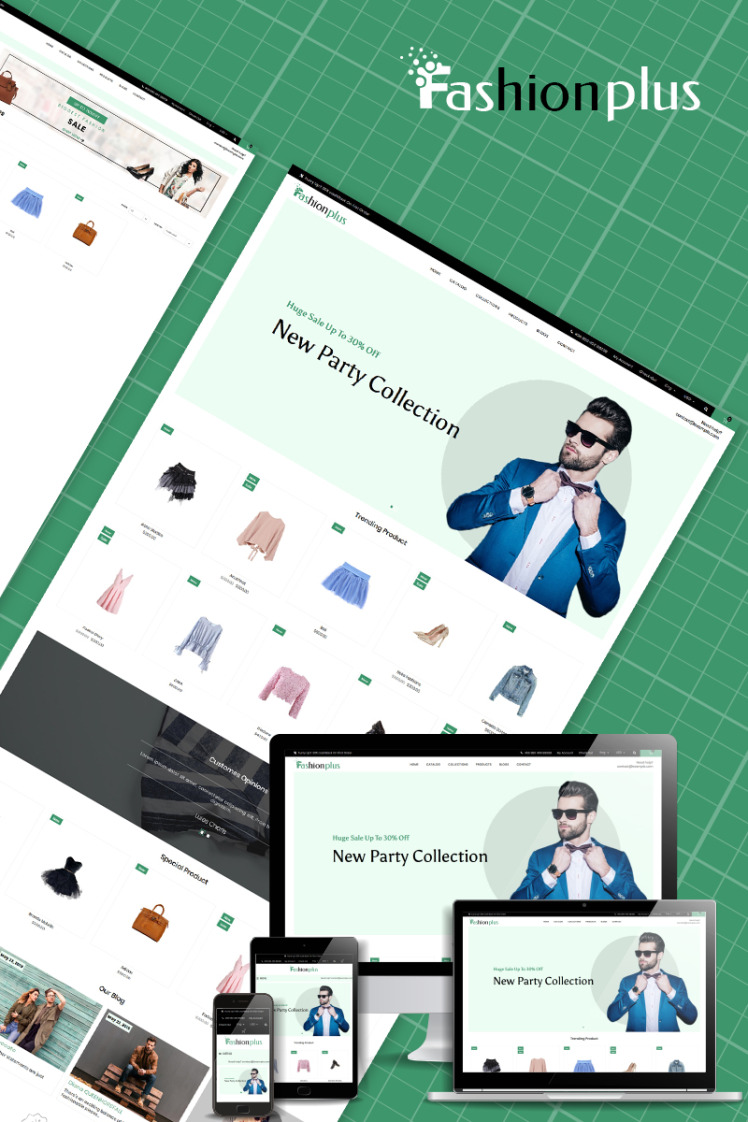 Fashionplus Fashion Multipurpose Shopify Theme #81147