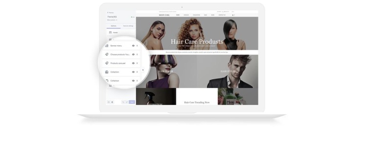 Shiny curl Hair Care Store E commerce Modern Shopify Theme #81213-5
